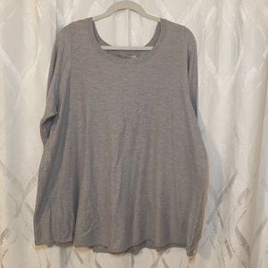 Plus Size Light Gray Sweater